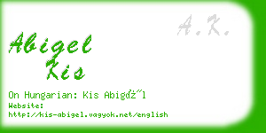 abigel kis business card